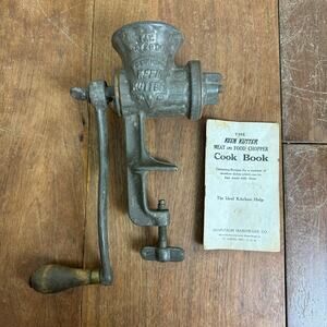 Keen Kutter Meat & Food Chopper with original Booklet Shapleigh Hardware STL‎ Mo